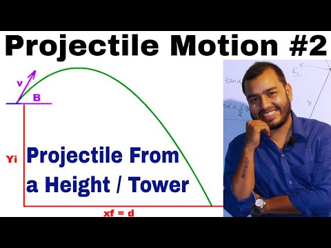 Projectile Motion 02 ||  Class 11 chap 4 ||  Motion in a Plane ||  Projectile from a Height ||