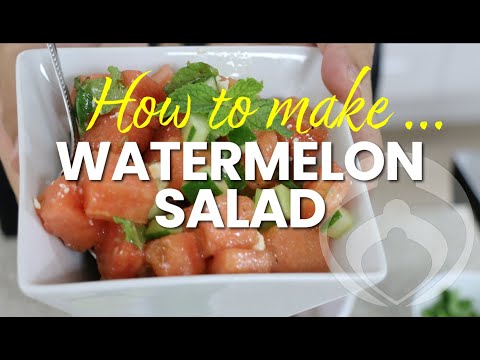 How To Make Watermelon Salad • TakeCare Wellness