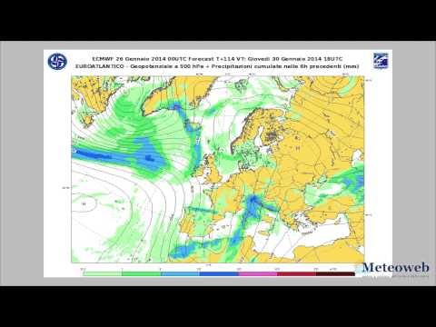 Previsioni Meteo: massima allerta sull'Italia, maltempo intenso tra fine gennaio e inizio febbraio - Meteoweb 27 gennaio 2014