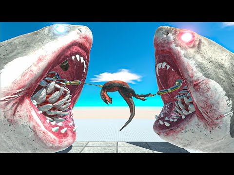 Harpoon Megalodon Feeding - Animal Revolt Battle Simulator