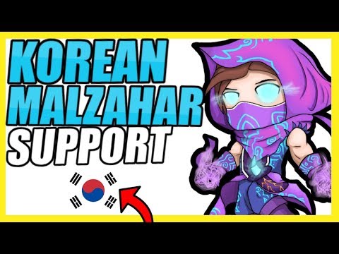 THIS *NEW* KOREAN MALZAHAR SUPPORT IS PLAYED IN CHALLENGER? | Korean Malz Support Season 9 Build