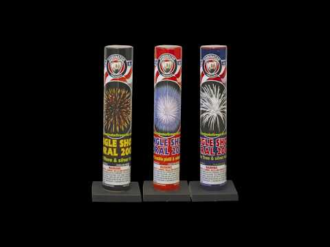 DM-200M Single Shot Floral 200M Single Shot Tubes By Dominator Fireworks