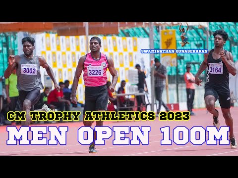 100m Men open Rupees One Lakh winner  VIBINRAJ Perambalur