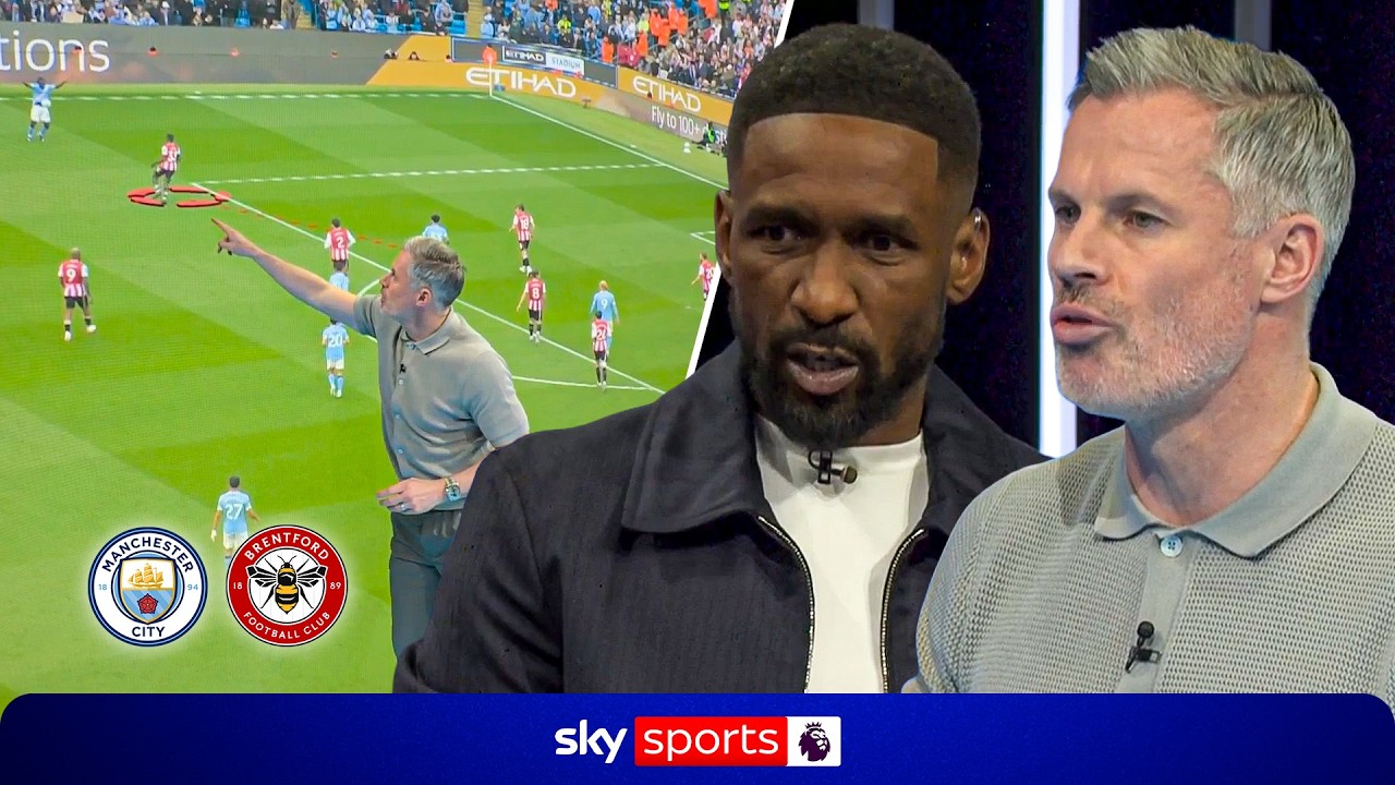 "Doku is keeping the title race alive" 🏆 | Carra & Defoe analyse Man City 3-0 Brentford