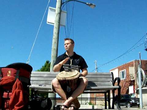 dual hand drumming djembe, doumbek