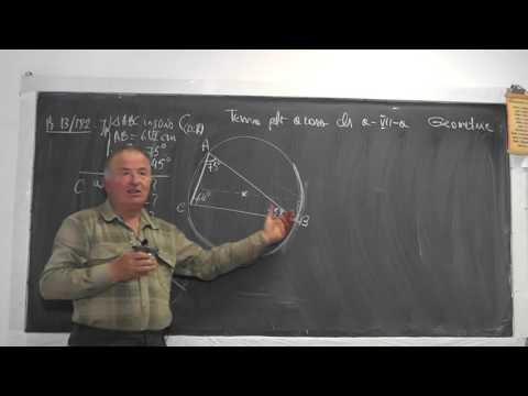 1/2 Lectia 997 Cercul inscris / circumscris in triunghi Teorema sinusului, cosinusului Tema Clasa 7