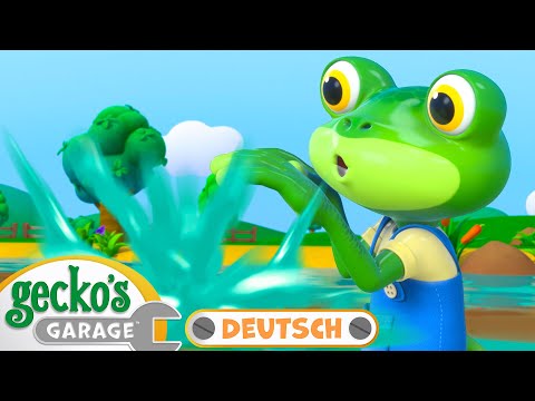Der Schmutzige Fluss | 30-minütige Zusammenstellung｜Geckos Garage Deutsch｜LKW für Kinder 🦎🛠️