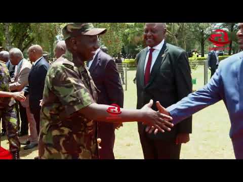 Laughter as President William Ruto salutes former CDF Generals including Daudi Tonje.