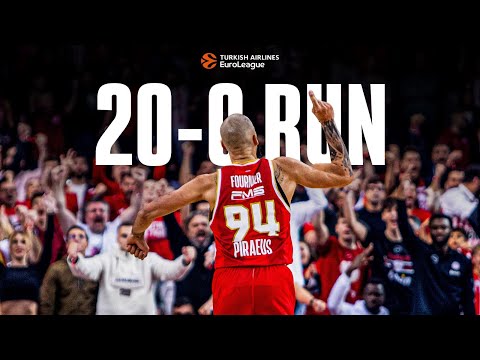 Olympiacos Erupts | 20-0 Run vs Paris Basketball