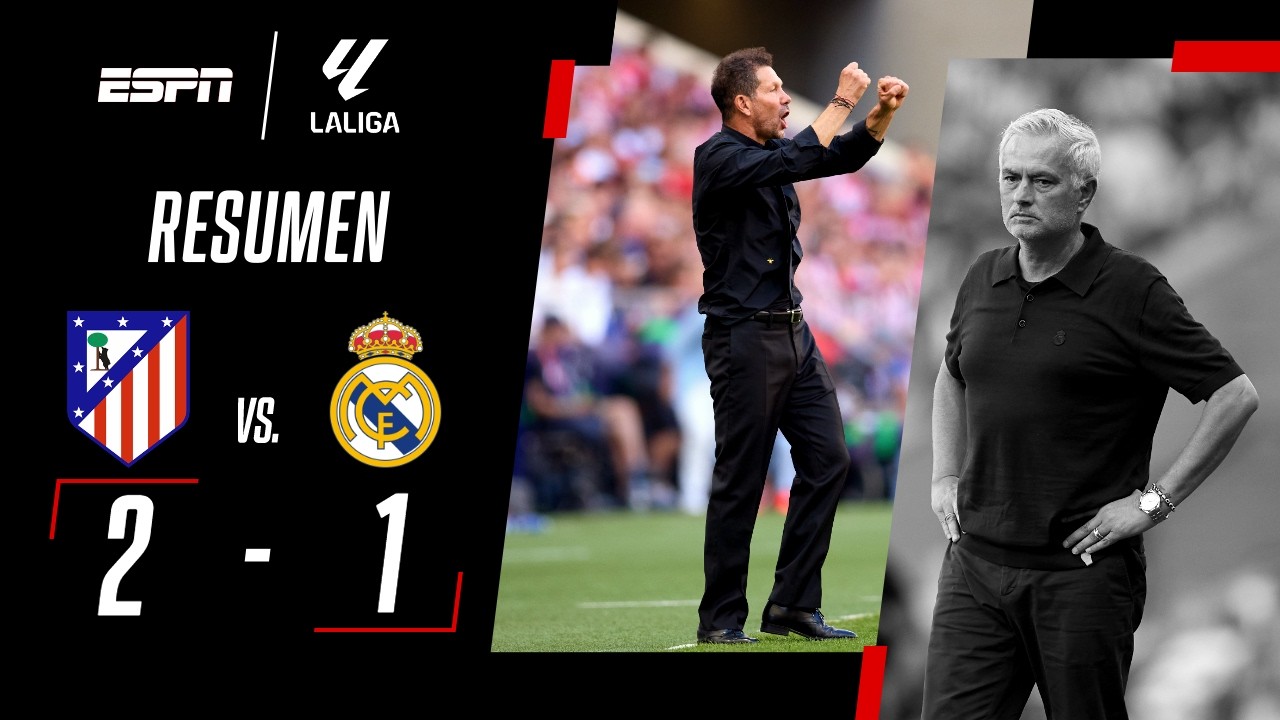 EL ATLETI DEL CHOLO LE GANÓ EL CLÁSICO AL REAL DE MOURINHO | Atl. Madrid 2-1 Real Madrid | RESUMEN