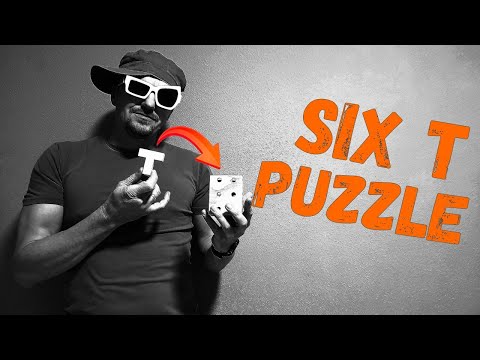 Puzzle 3D din lemn - Six T puzzle #6tpuzzle   #sixtpuzzle  #sixtpuzzlesolution #puzzle3d   #patrat