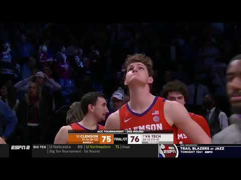 Darius Maddox Game Winner!!! | Virginia Tech vs Clemson 03-09-22