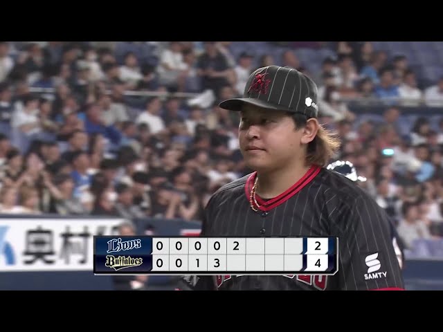 【6回表】久々の白星!! バファローズ・宮城大弥  6回100球9奪三振2失点で4勝目を挙げる!! 2025年7月30日 オリックス・バファローズ 対 埼玉西武ライオンズ