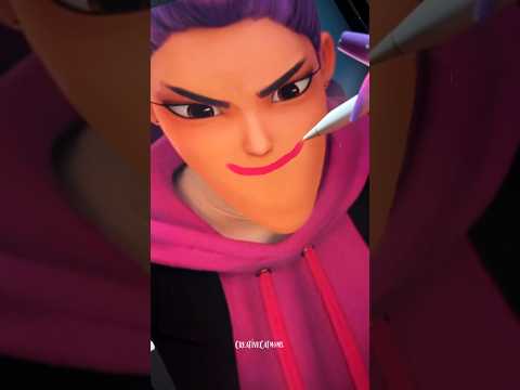 Huntrix were EVIL🤫 #shorts #art #kpopdemonhunters