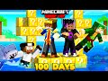 100 Days In LUCKY BLOCK ISLAND In Hardcore Minecraft