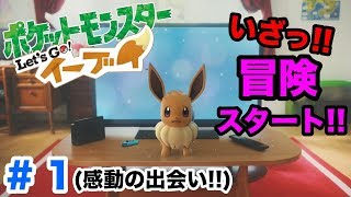 【ポケモン】#1 Let's GO!イーブイ！冒険のはじまり！