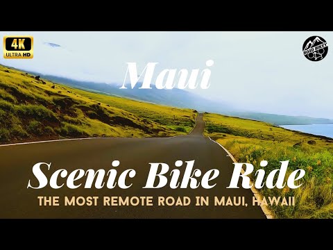Cycling Maui's Hidden Road: Scenic Relaxation & Beginner Indoor Bike Ride Workout in 4K | RoadBikey