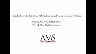 1042-S - E-Filing to the IRS Using E-File Direct