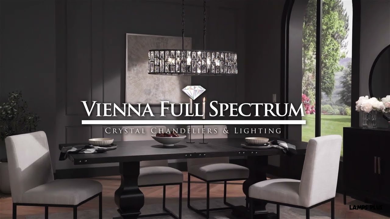 Video 1 Watch A Video About the Vienna Full Spectrum Sofie Black and Crystal Kitchen Pendant