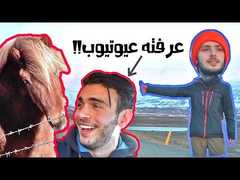 لقينا عربي يشحد توصيلة في آيسلندا