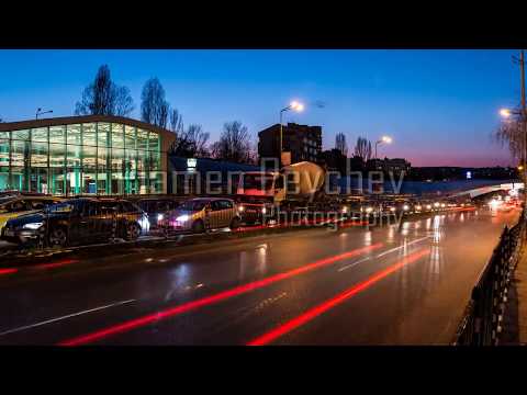 Lapso de tempo da estação de metrô GM Dimitrov em Sofia