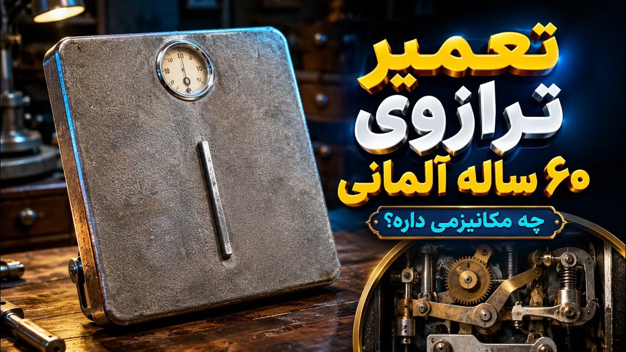 تعمیر ترازوی ۶۰ ساله آلمانی!!! چه مکانیزمی داره که خراب نمیشه؟!