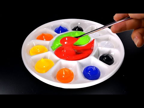 RED VS GREEN - Primary Color Mixing Recipes | Art Tenka