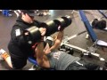 15 Year Old Bodybuilder Albert Martinez hits 100lbs on Dumbbell Press