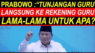 Download lagu Breaking news Prabowo pencairan tunjangan sertifikasi guru langsung ke rekening, lama untuk apa? mp3