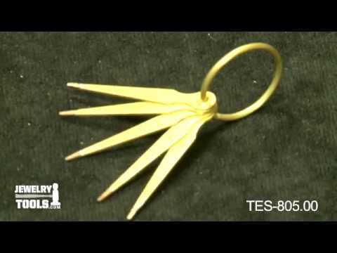 TES-805.00 - Gold Test Needles, Set of 5 - Jewelry Making Tools Demo