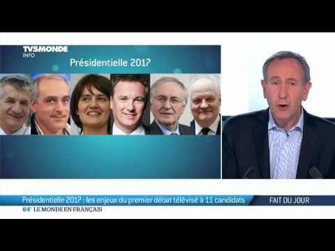 Présidentielle 2017 : les enjeux du premier débat télévisé à 11