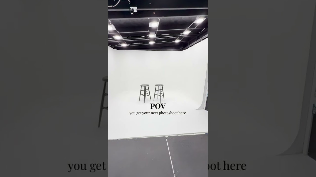 Got a smooth white cyc wall so clean and seamless, it makes clouds jealous- Only at CreativeStudioSD