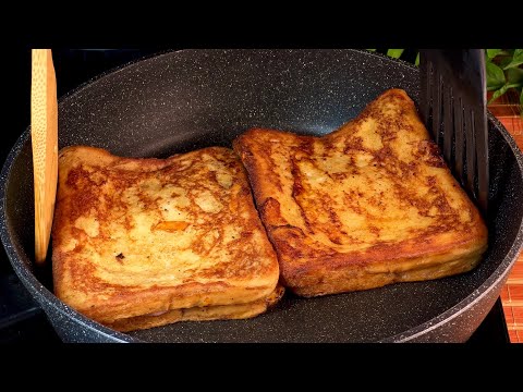 Oh my god, this is so good! A quick breakfast in minutes! Toast with ham and cheese!