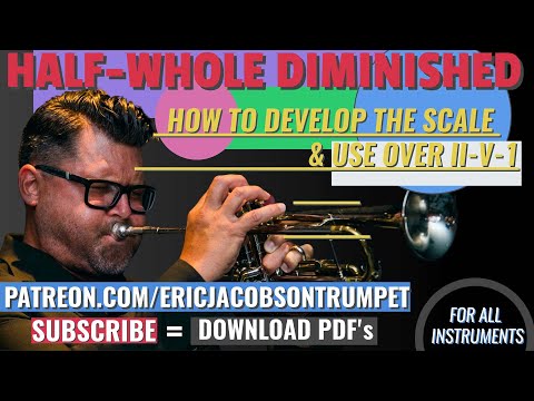 Jazz Licks using the Half whole Diminished scale