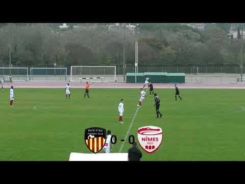 Résumé Pays d'Aix FC - Nîmes Olympique  U17NAT Groupe D 02/12/18
