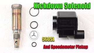 560SL R107 - Elektrozawór kickdown i czujnik prędkościomierza