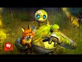 The Wild Robot 2024 The Animals Fight The Robots Scene Movieclips