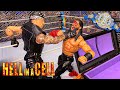 Roman Reigns vs The Undertaker Hell In A Cell Casket Action Figure Match!