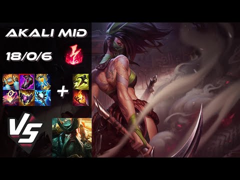 MID Akali vs Gangplank - NA Grandmaster Patch 25.S2.8