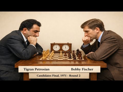Tigran Petrosian vs Bobby Fischer - Petrosian • Fischer Candidates Final, 1971 (ROUND 2)