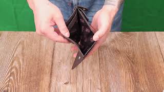 Компактний чоловічий вертикальний гаманець із натуральної шкіри флотар BOND 22002 коричневий