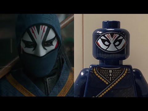 Shang-Chi Lego figures compared to movie characters