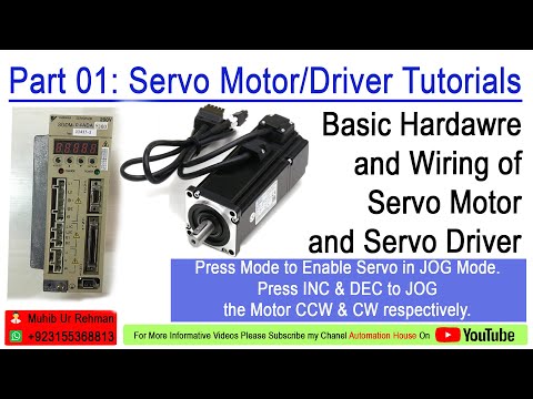 Basic Hardware of Servo Motor||Servo Driver & Wiring of Servo Motor with Driver #Servo_Basic_Wiring