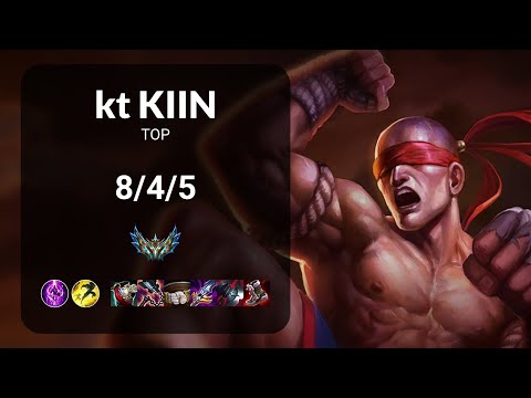 kt Kiin Lee Sin vs K'Sante TOP - KR CHALLENGER Patch 13.20