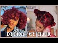 How I Dye My Hair Red/Burgundy WITHOUT Bleach! *Highly Requested* | VLOGMAS DAY 6