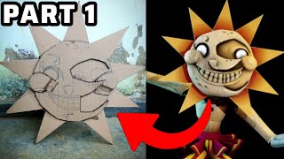 How To Make FNAF Sundrop Mask With Cardboard | DIY Sundrop Mask Part 1