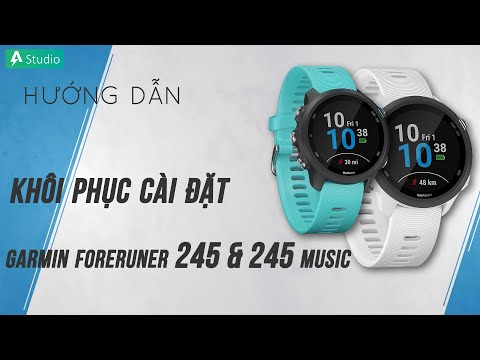 [Hướng dẫn] Khôi phục cài đặt gốc đồng hồ Garmin Forerunner 245/245 Music