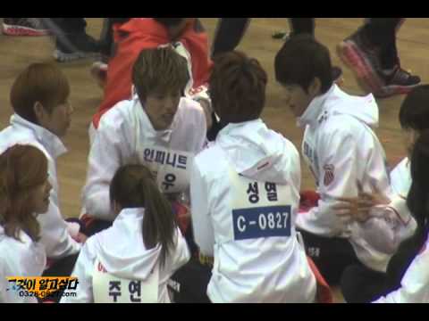 120108 mbc idol athletics championships - sungyeol fancam compilation