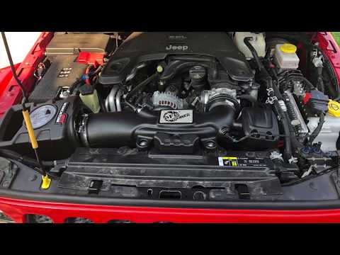 aFe Momentum GT Cold Air Intake Sound From 2018 Jeep Rubicon JL
