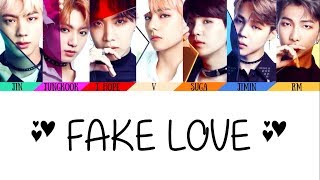50KSpecial BTS (防弾少年団)(방탄소년단) - FAKE LOVE (Korean And Jap. Ver)(Color coded lyrics/Han/Rom/Kan/Eng)